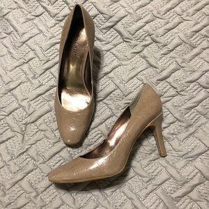 Tan patent Leather Heels